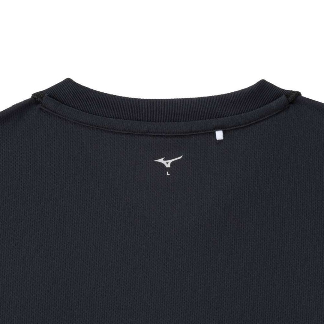ナビドライTシャツ(半袖／Vネック) ブラック×ゴールド XL