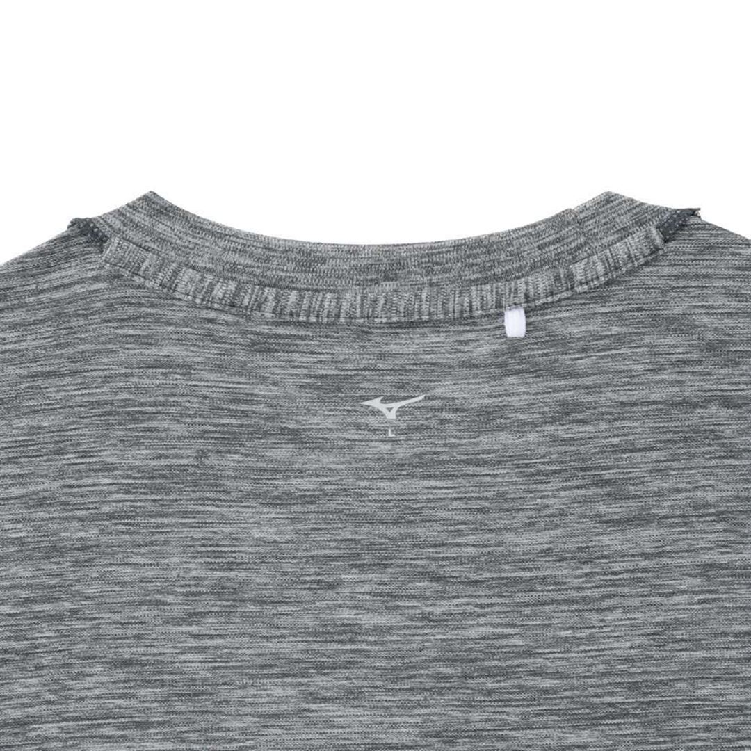 ナビドライTシャツ(半袖／杢調) ライトグレー杢×ライトグレー S