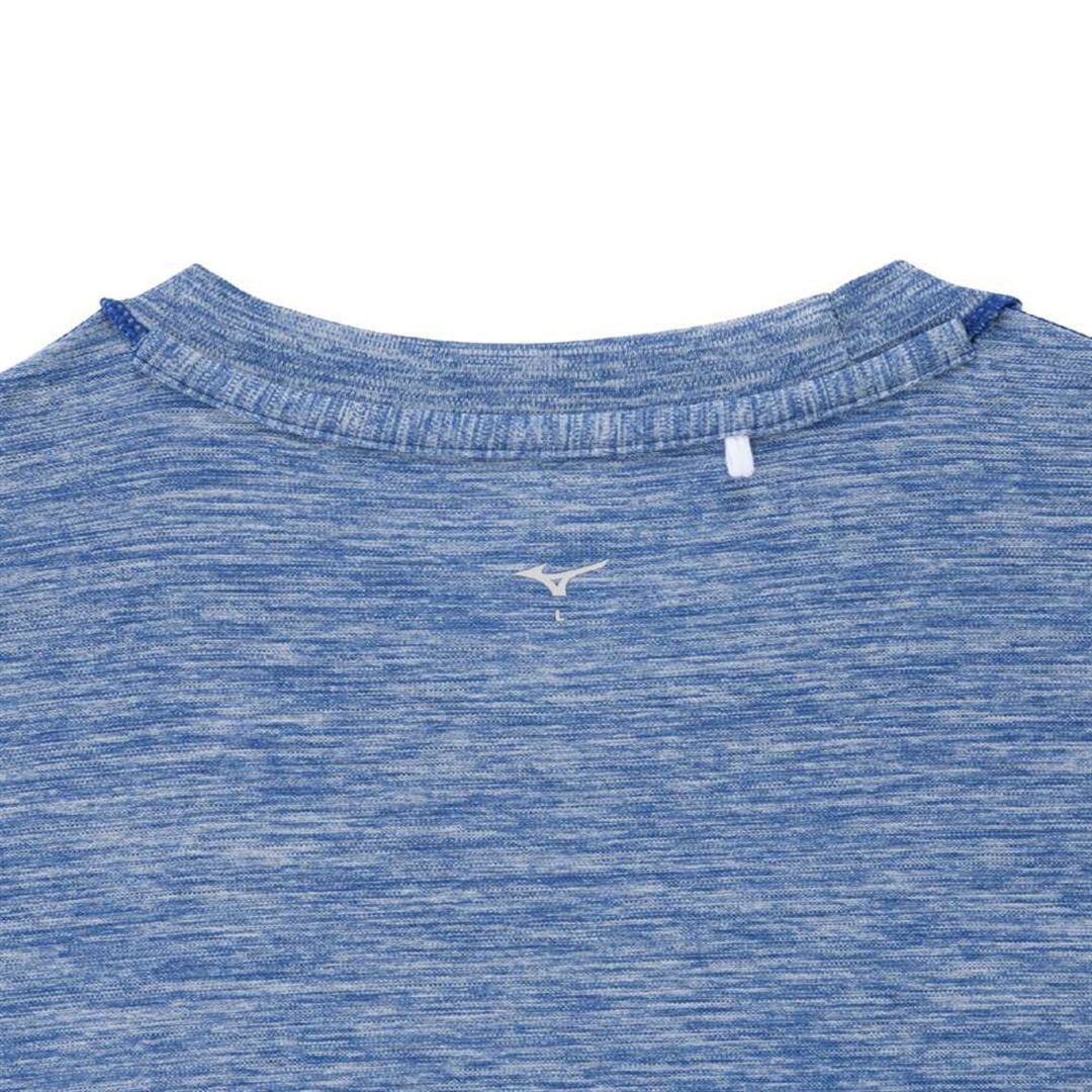 ナビドライTシャツ(半袖／杢調) ライトネイビー杢×ライトグレー XL