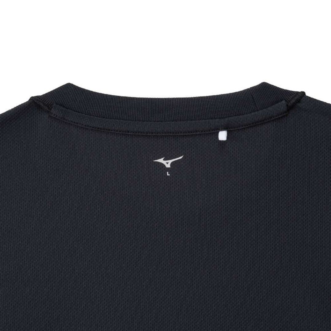ナビドライTシャツ(長袖／丸首) ブラック×ホワイト XL