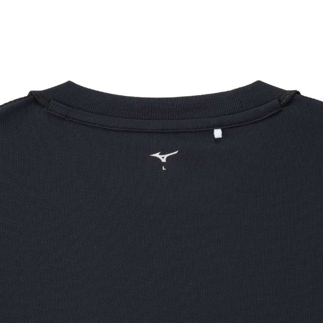 ナビドライTシャツ(半袖／切替) ブラック×ホワイト XL