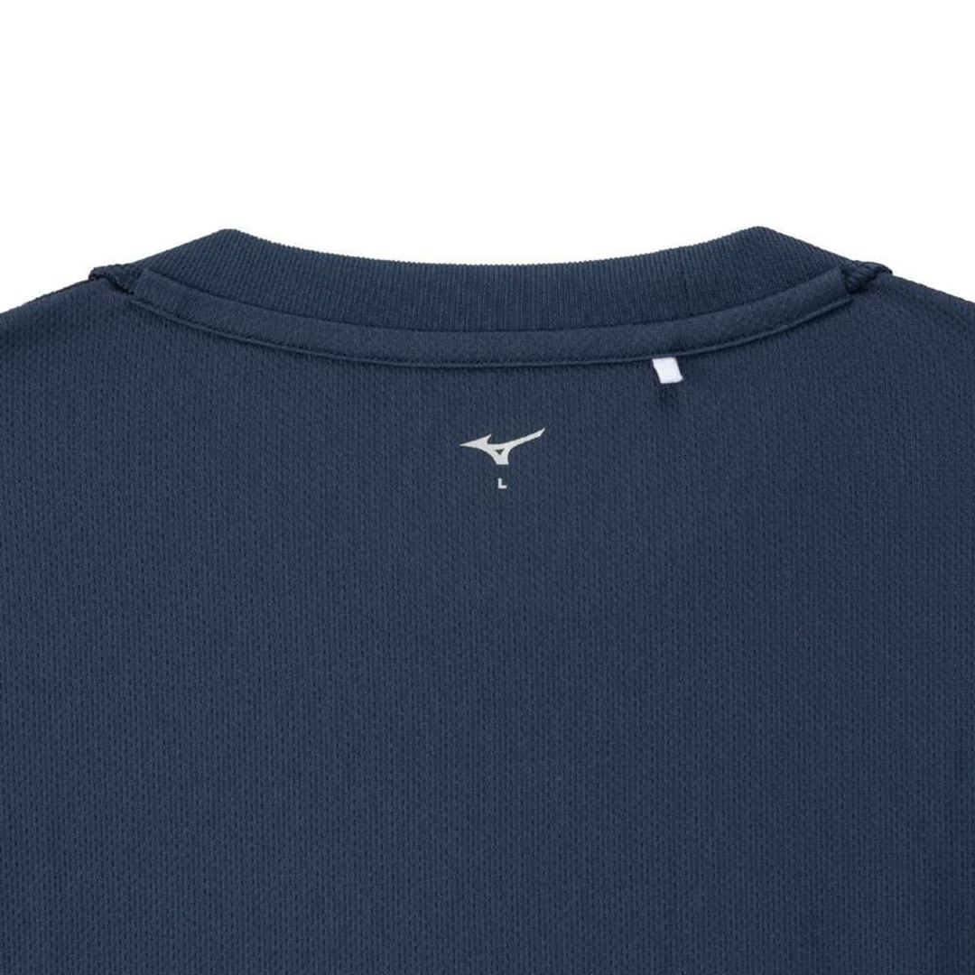 ナビドライTシャツ(半袖／切替) ドレスネイビー×ホワイト XL
