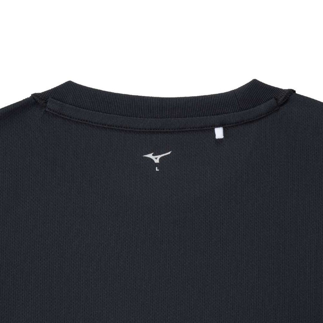 ナビドライTシャツ(長袖／切替) ブラック×ホワイト XL