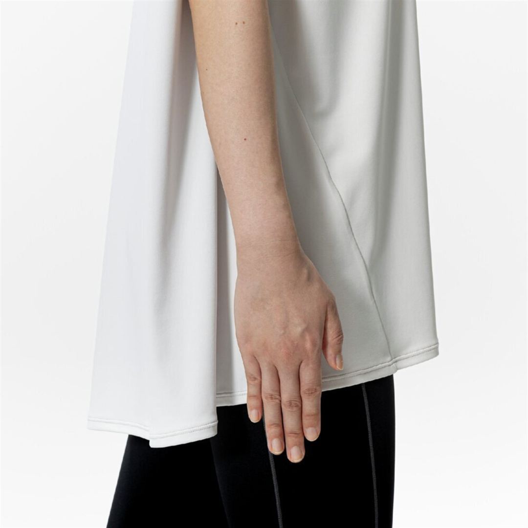 ストレッチスムースフレンチスリーブTシャツ ホワイトサンド S
