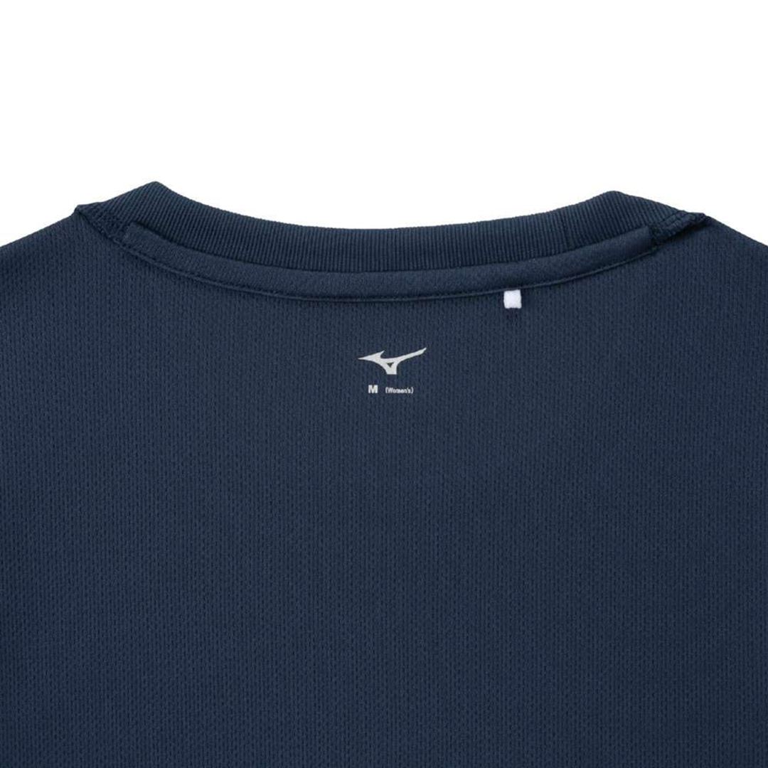 ナビドライTシャツ(半袖／丸首) ドレスネイビー×マゼンタ S