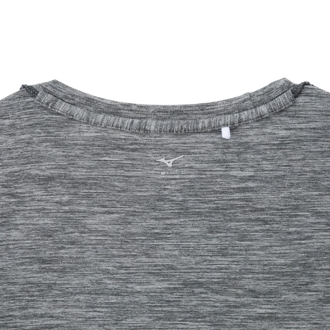ナビドライTシャツ(半袖／杢調) ライトグレー杢×ライトグレー XL
