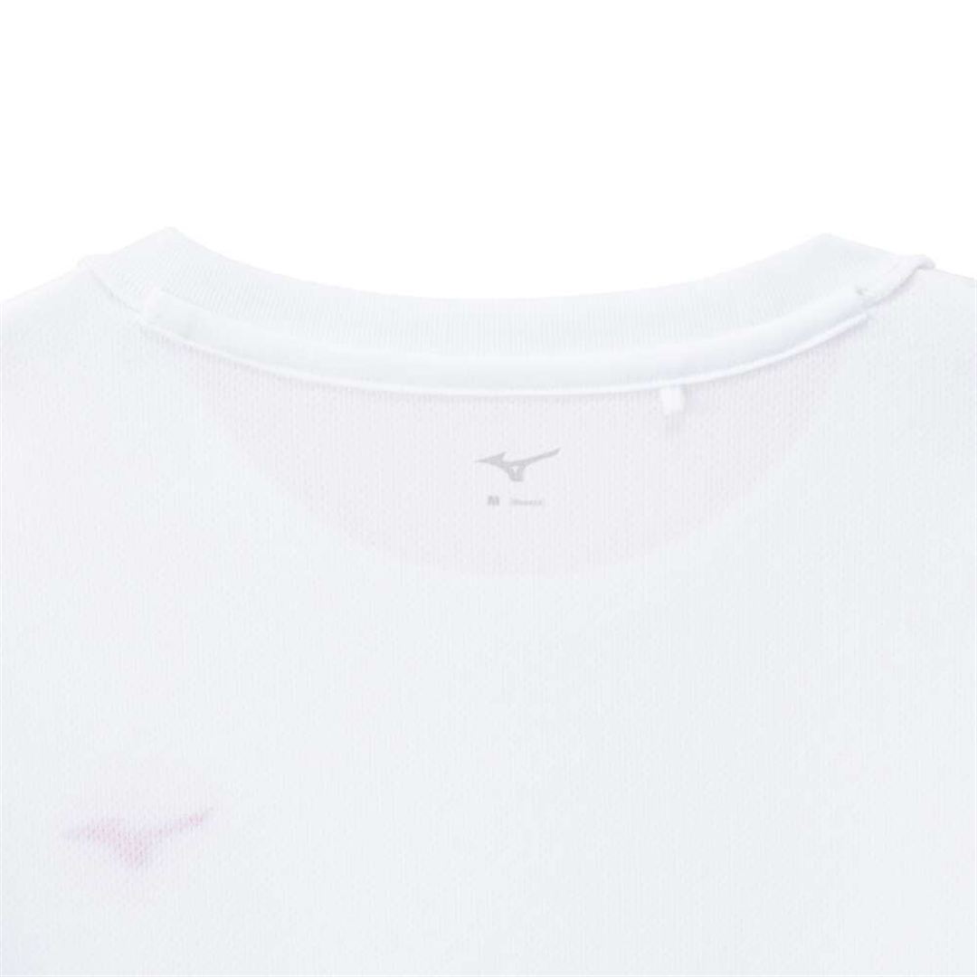ナビドライTシャツ(長袖／丸首) ホワイト×ライトピンク XL
