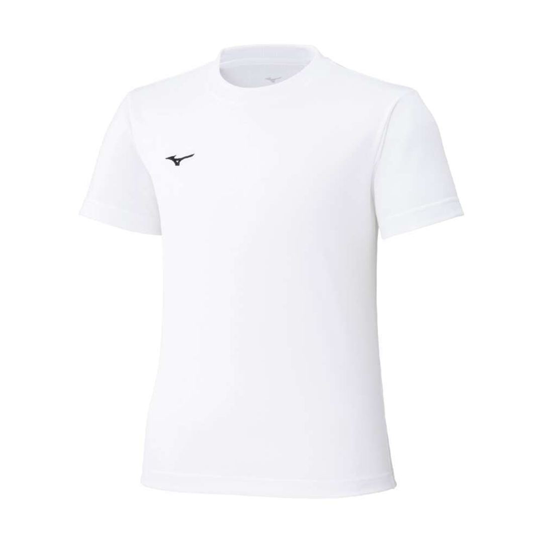 ナビドライTシャツ(半袖／丸首) ホワイト×ブラック 160