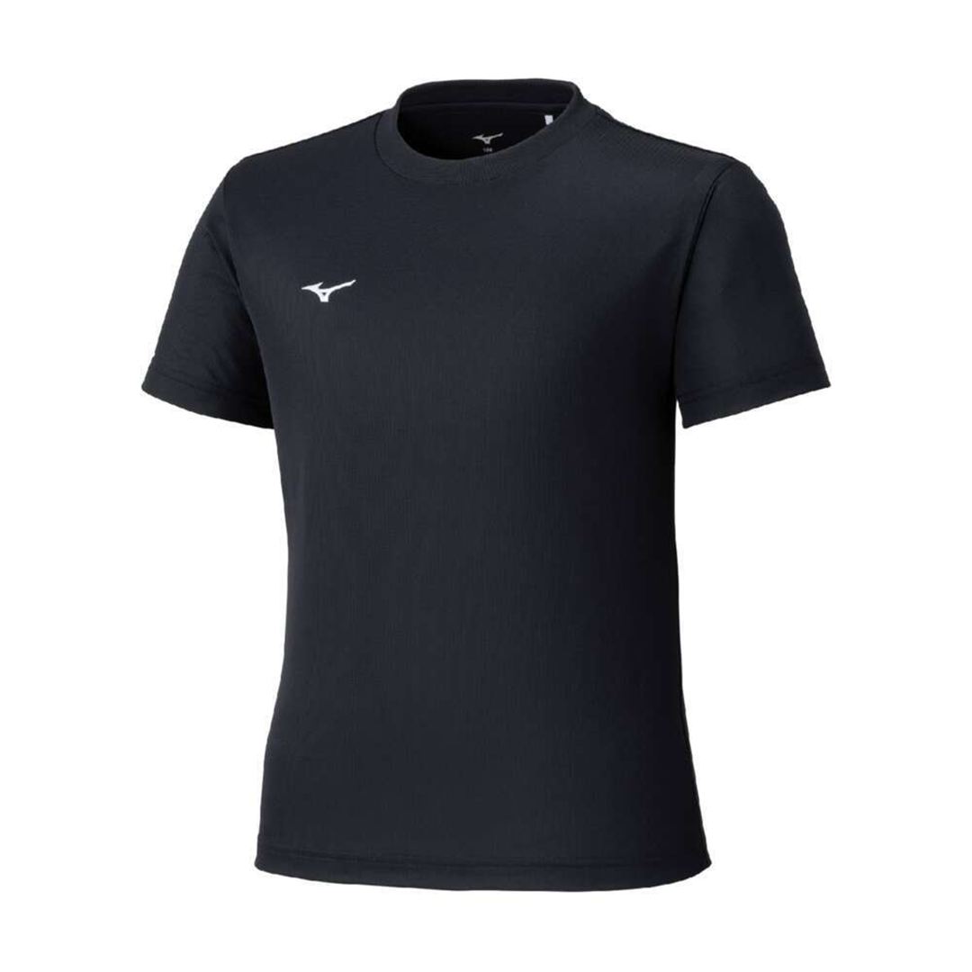 ナビドライTシャツ(半袖／丸首) ブラック×ホワイト 160