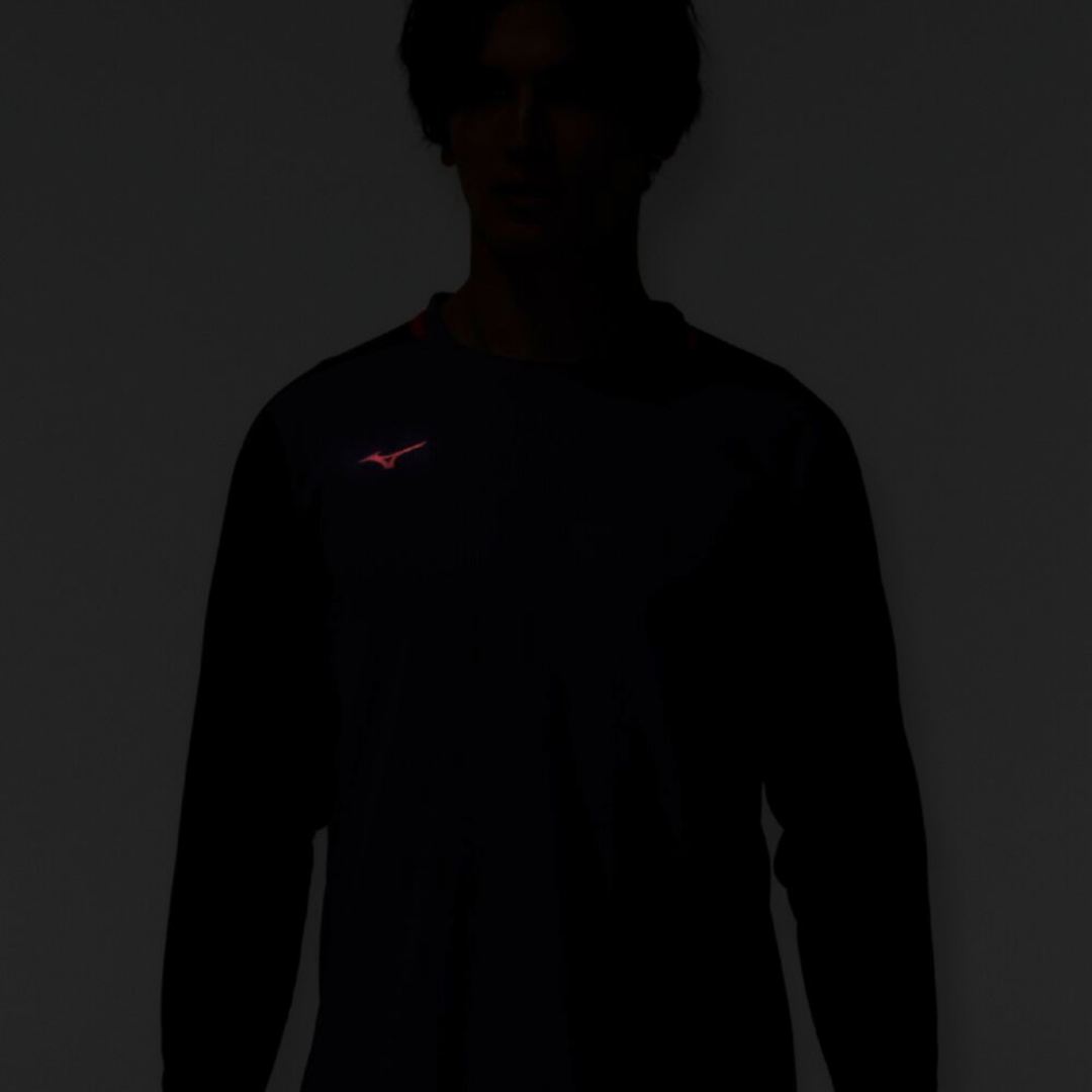 【汗処理／通気】ドライエアロフローTシャツ(長袖) グラナイトグレー XL