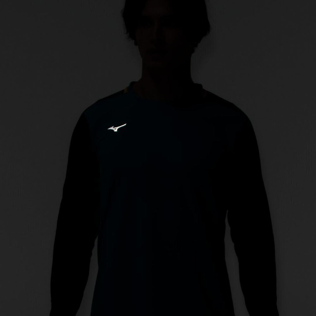 【汗処理／通気】ドライエアロフローTシャツ(長袖) ターコイズ XL