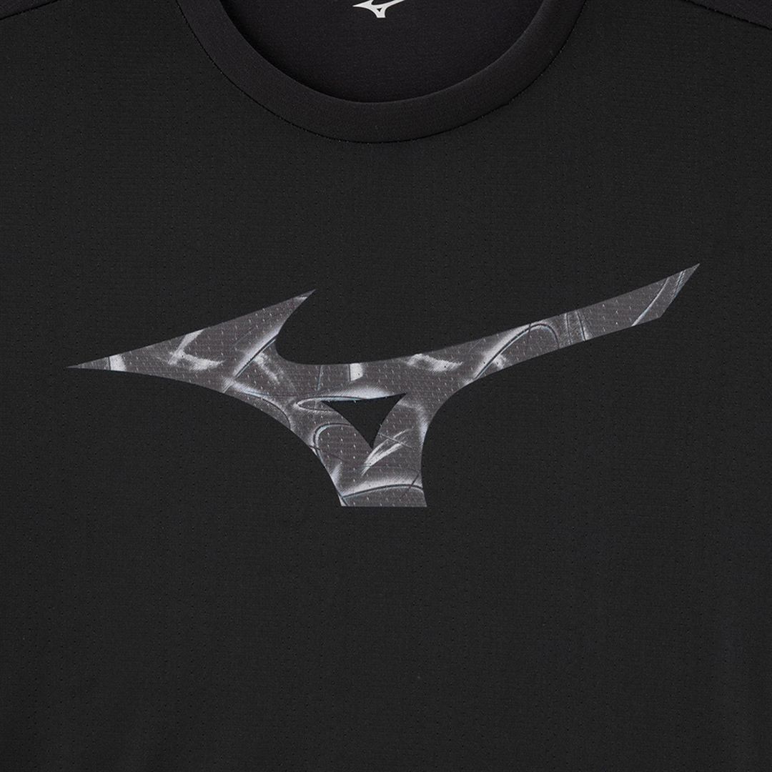 【汗処理／通気／軽量】ドライエアロフローライトTシャツ ブラック M