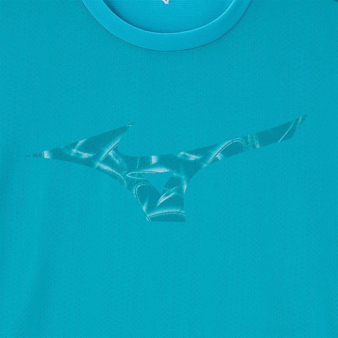 【汗処理／通気／軽量】ドライエアロフローライトTシャツ ターコイズ M