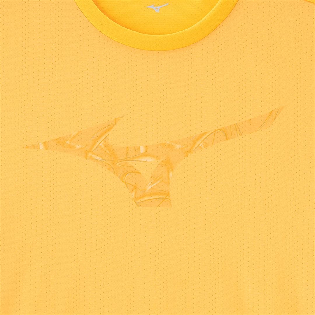 【汗処理／通気／軽量】ドライエアロフローライトTシャツ シトラスイエロー M