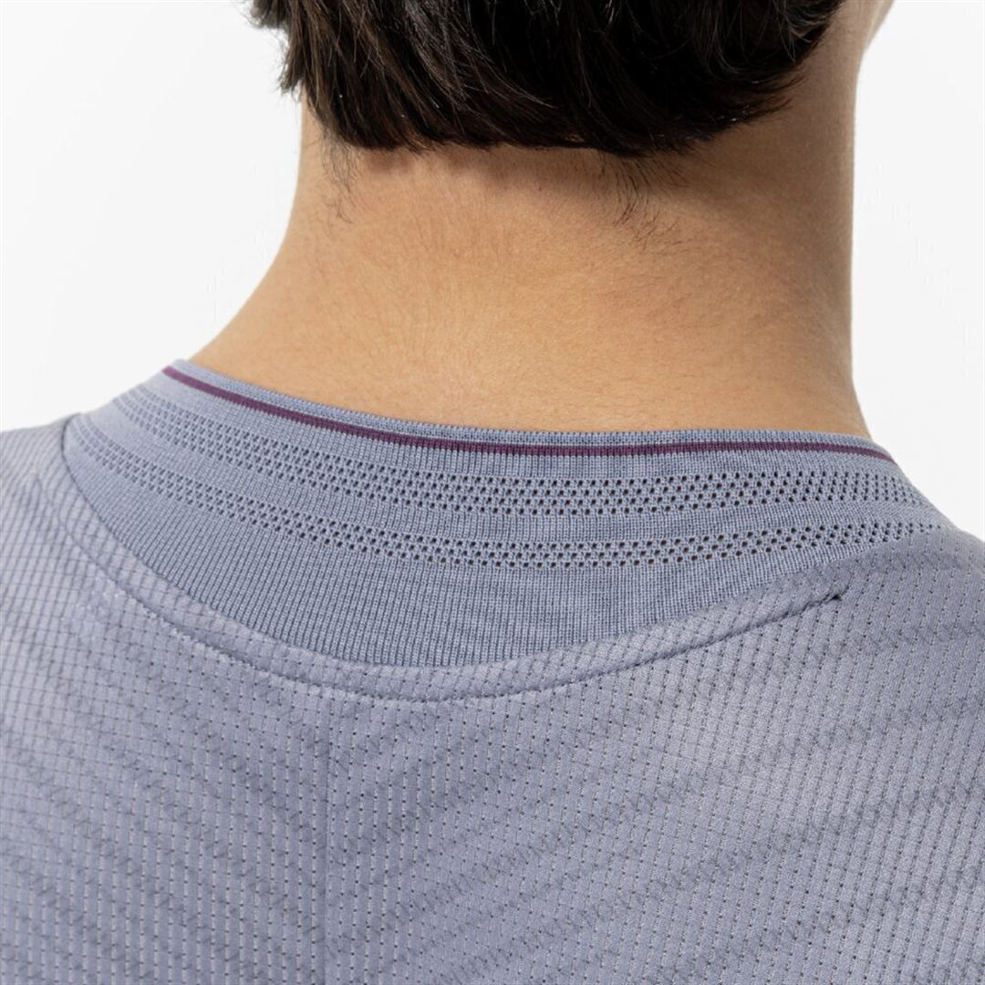 【汗処理／通気】ドライエアロフローTシャツ(長袖) グラナイトグレー XL