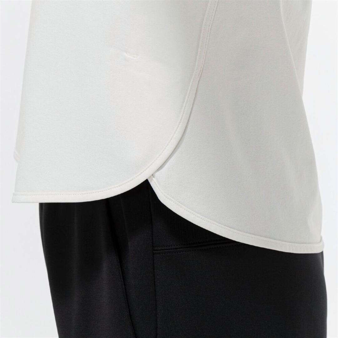 ソフトドライクロップドTシャツ(長袖) スノーホワイト XL