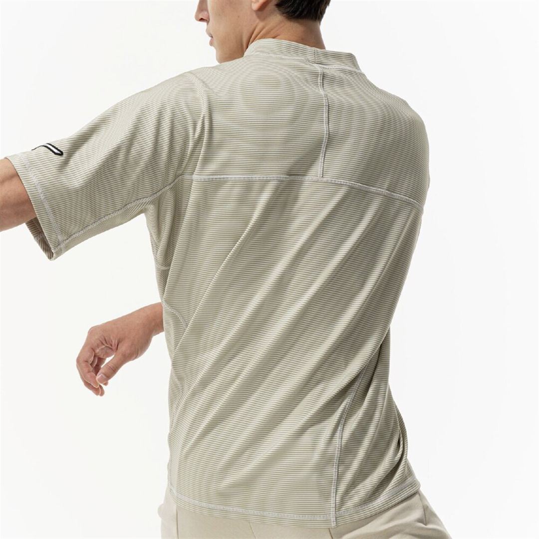 ストレッチボーダーTシャツ シルバーバーチ XS