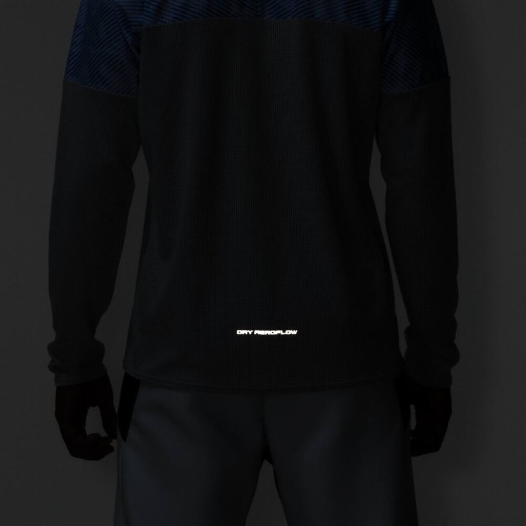 【汗処理／通気】ドライエアロフローTシャツ(長袖) Rホワイト XS