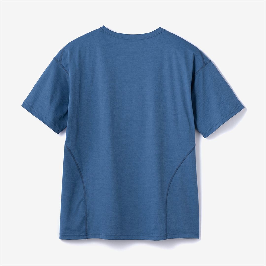 ストレッチソフトドライTシャツ ステラーブルー XL