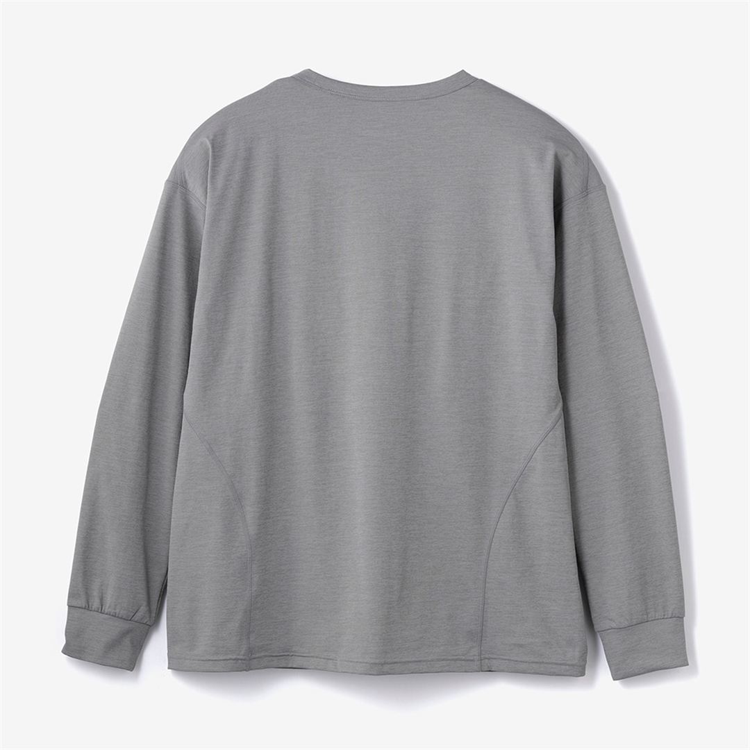 ストレッチソフトドライTシャツ(長袖) フロストグレー XL