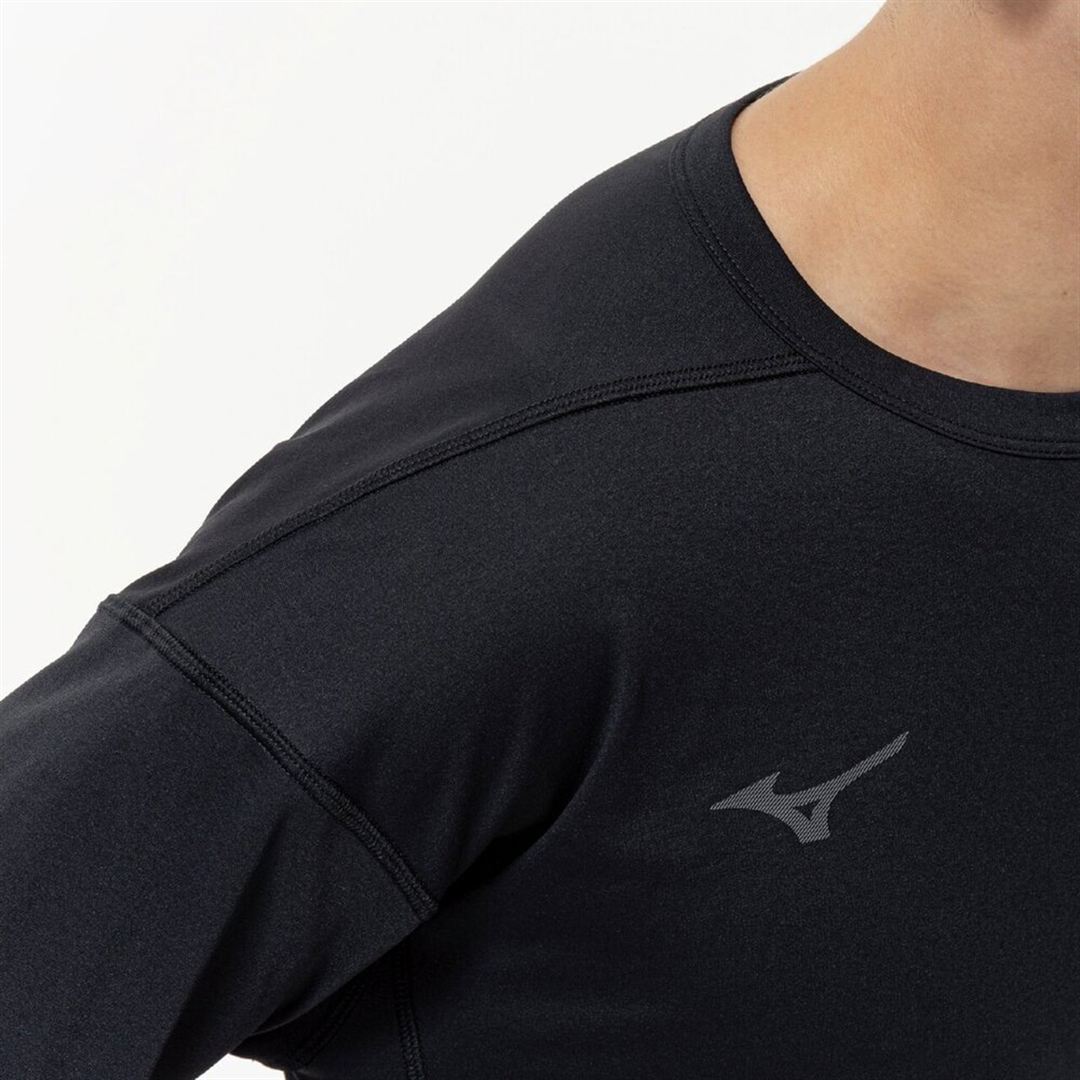 ストレッチソフトドライTシャツ(長袖) ブラック XL