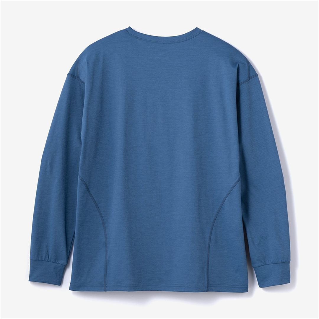 ストレッチソフトドライTシャツ(長袖) ステラーブルー S
