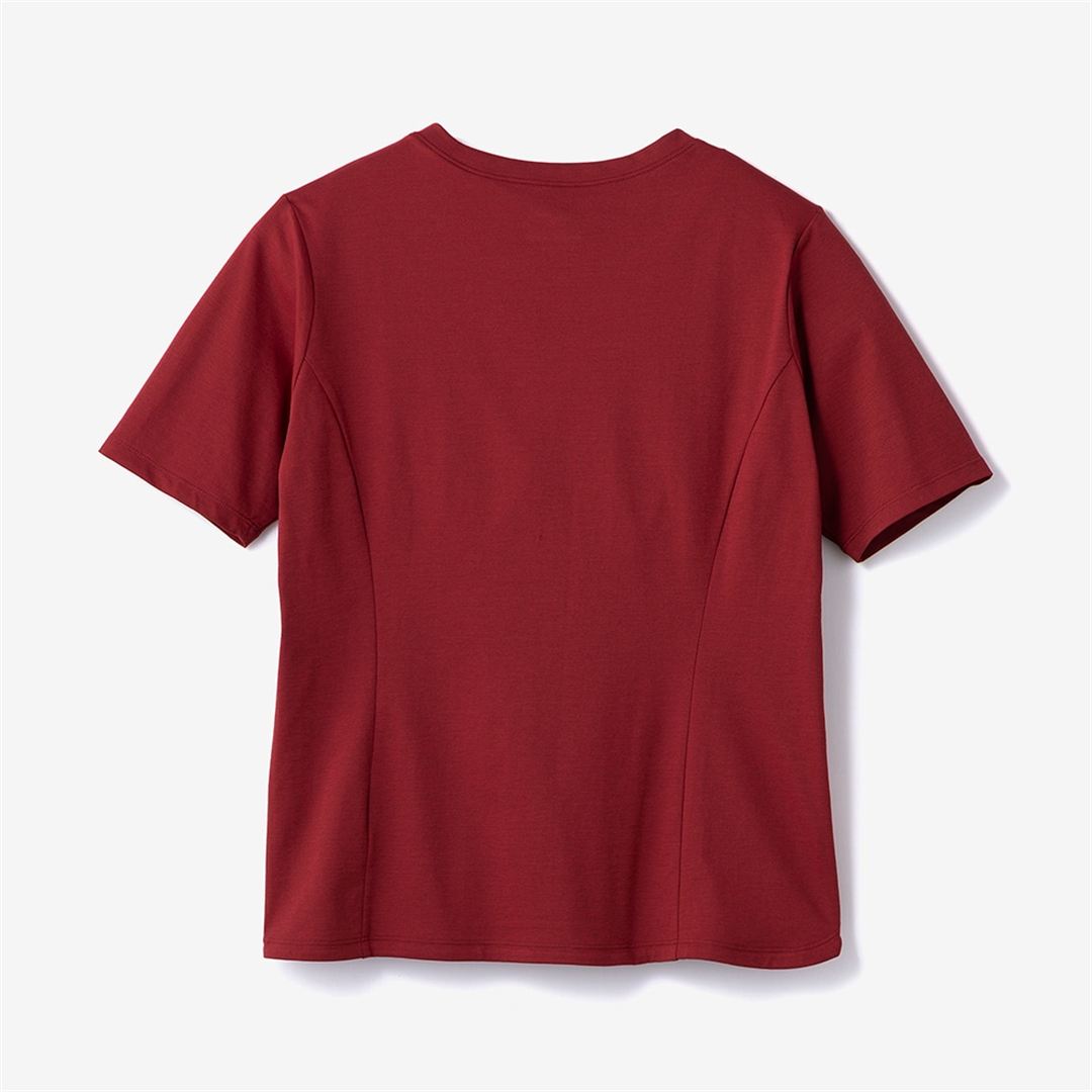 ストレッチソフトドライTシャツ ルバーブレッド XL