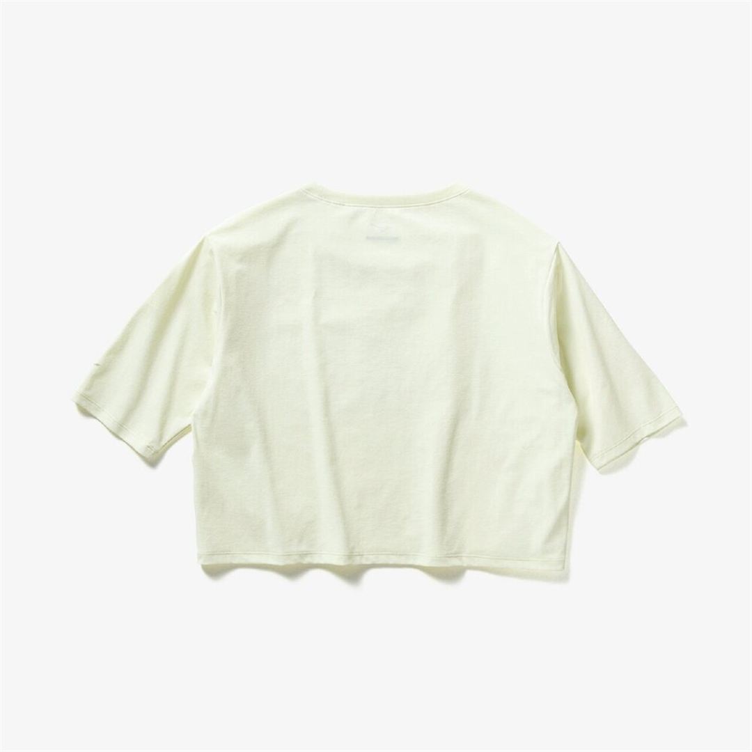 ストレッチソフトドライクロップドTシャツ(ワイドシルエット) ソフトサンドイエロー XL