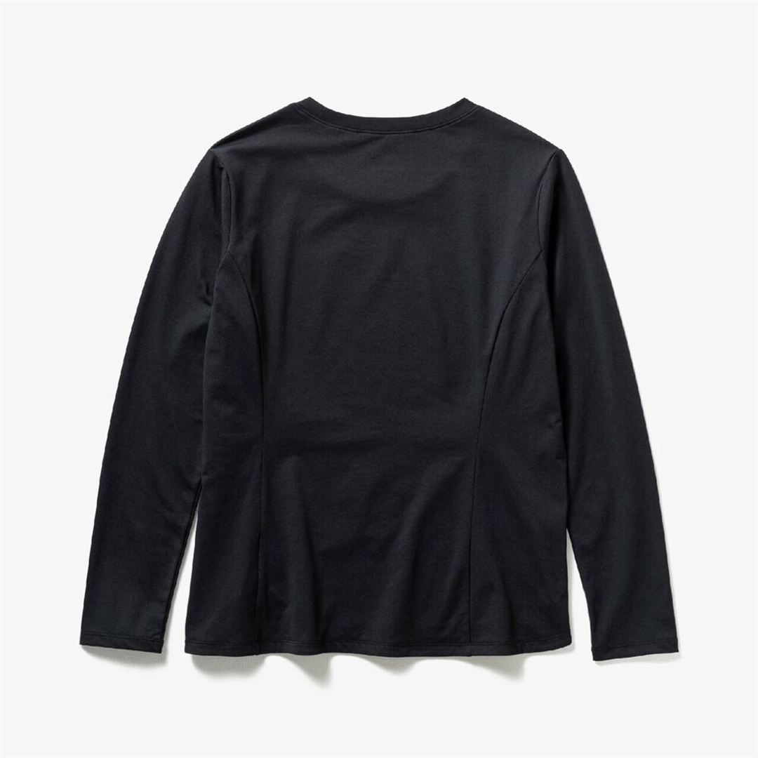 ストレッチソフトドライTシャツ(長袖) ブラック XL