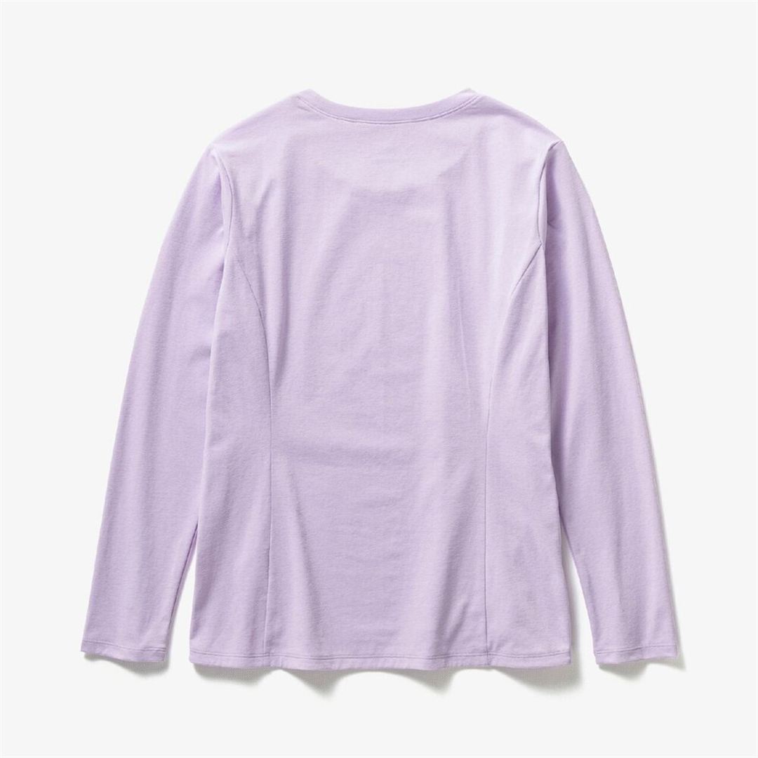 ストレッチソフトドライTシャツ(長袖) ペールパープル S
