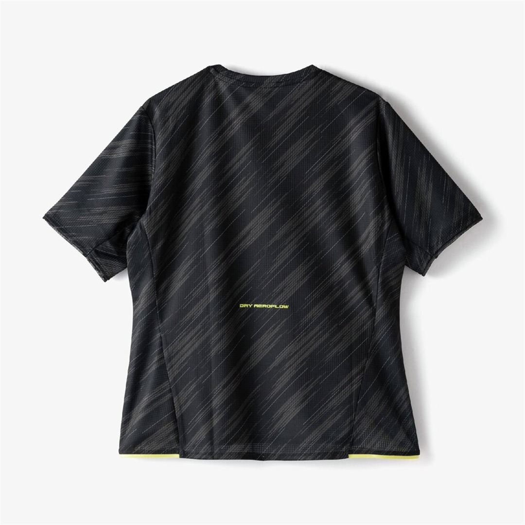 【汗処理／通気】ドライエアロフローグラデーションTシャツ(ワイドシルエット) ブラック S