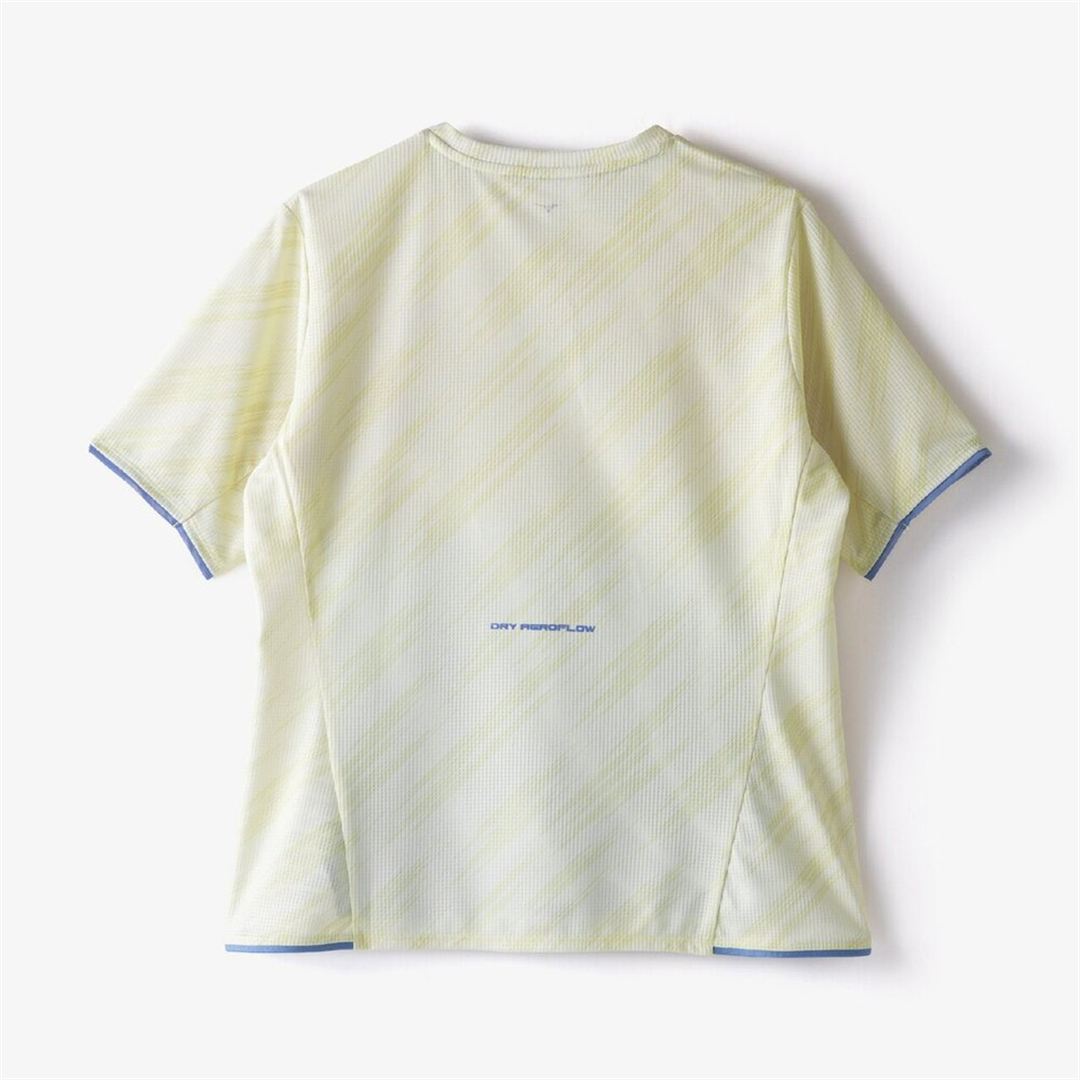 【汗処理／通気】ドライエアロフローグラデーションTシャツ(ワイドシルエット) ソフトサンドイエロー L