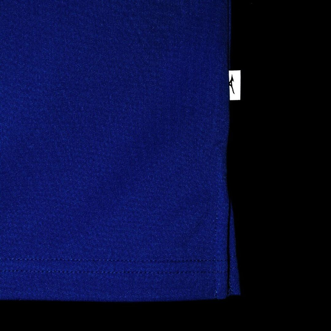 【抗菌防臭／防汚】襟付きGACHI Tシャツ ダズリングブルー 160