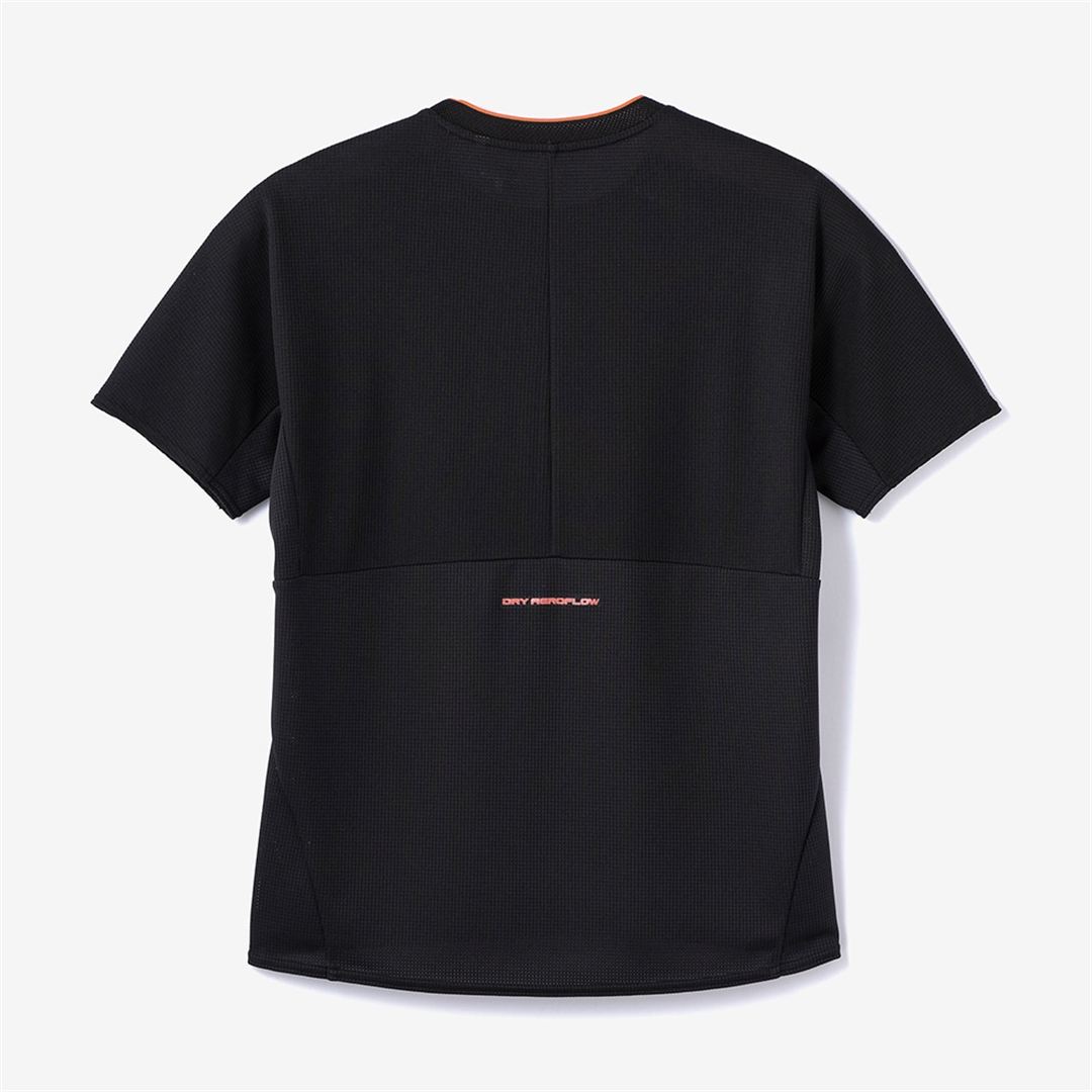【汗処理／通気】ドライエアロフローTシャツ ブラック XS