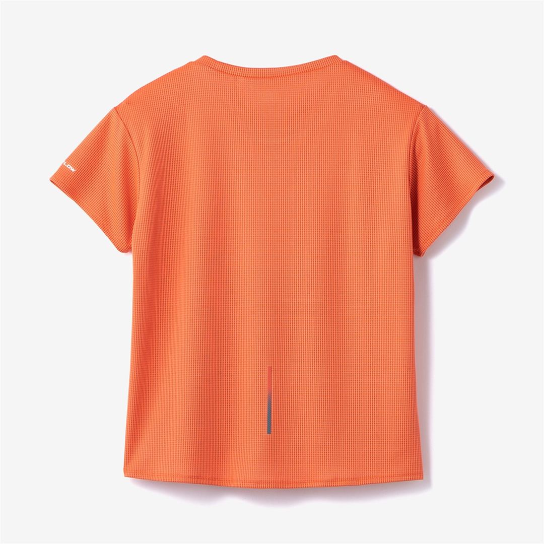 【汗処理／通気】ドライエアロフローTシャツ(ワイドシルエット) サンストーンオレンジ XL