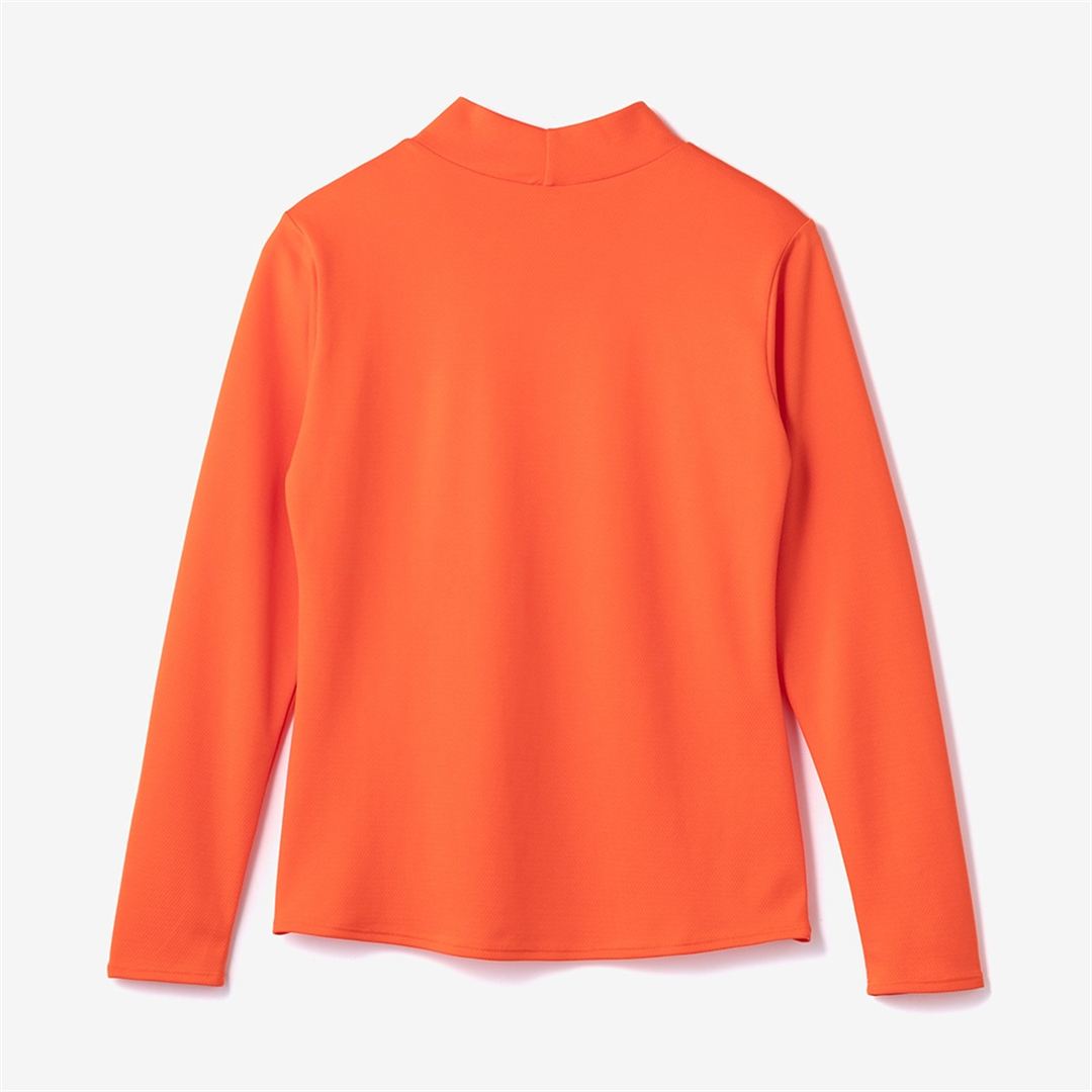 【吸湿発熱】ブレスサーモハイネックTシャツ(長袖) サンストーンオレンジ M