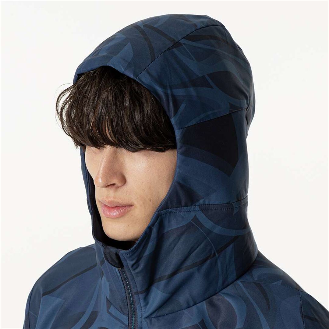 ストレッチクロスフーディ ページエントブルー XL