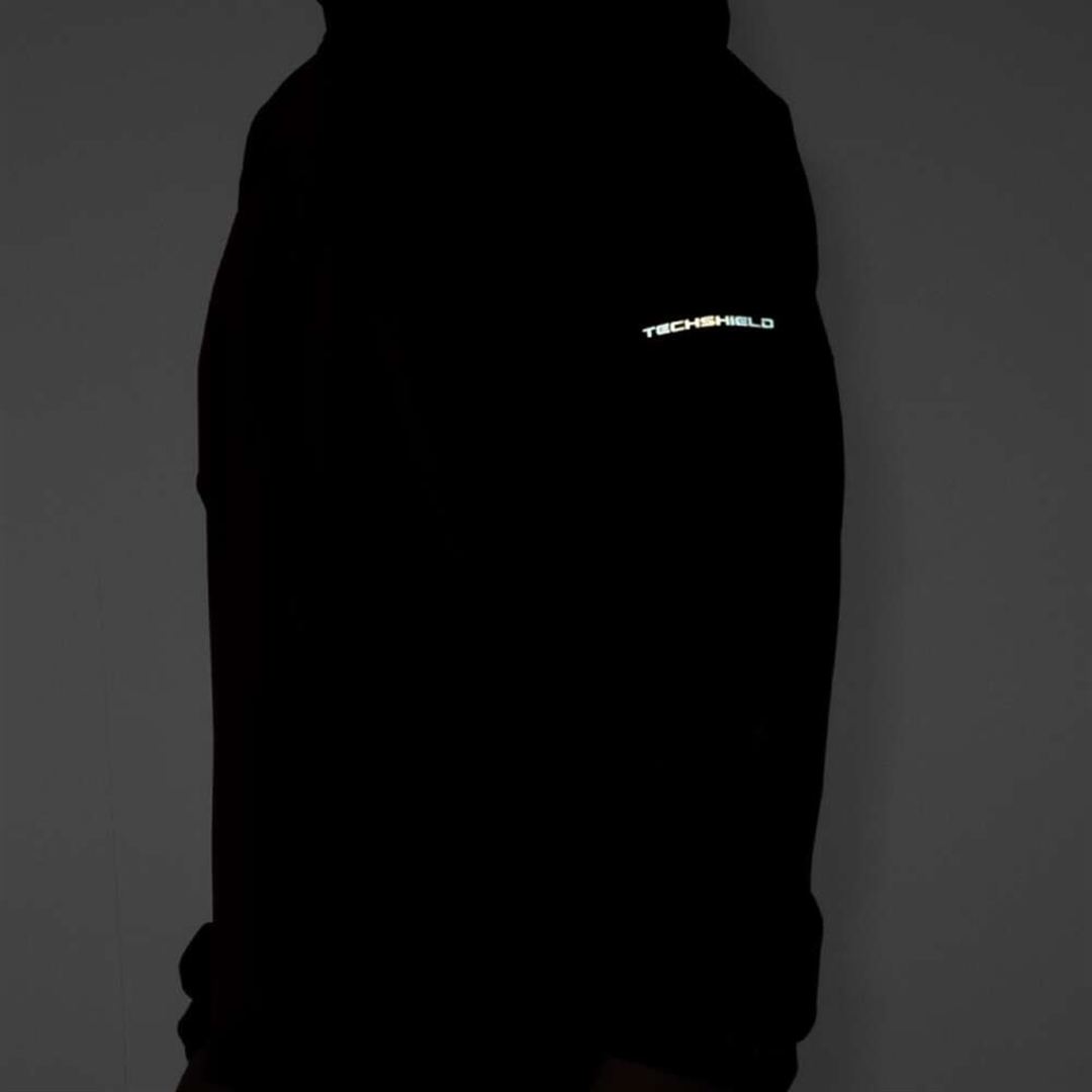 【ストレッチ／防風】テックシールドボアフーディ ワインレッド S