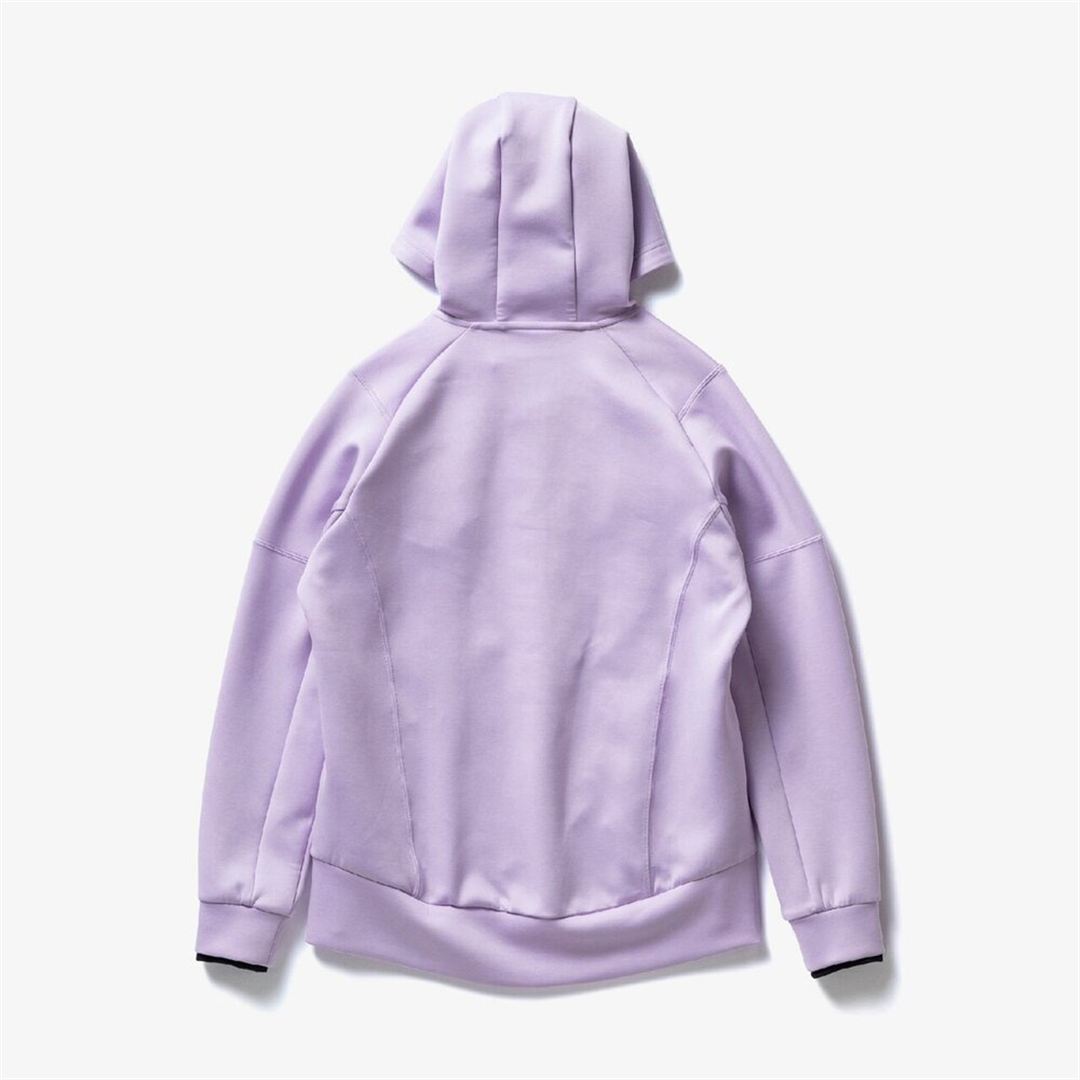 ストレッチスウェットフーディ ペールパープル XL