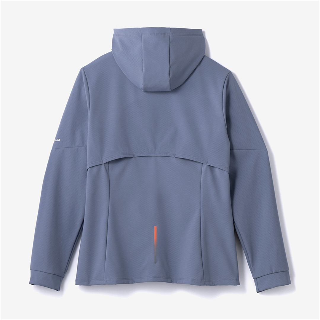 【ストレッチ／防風】テックシールドフーディジャケット ウィンドペールブルー M