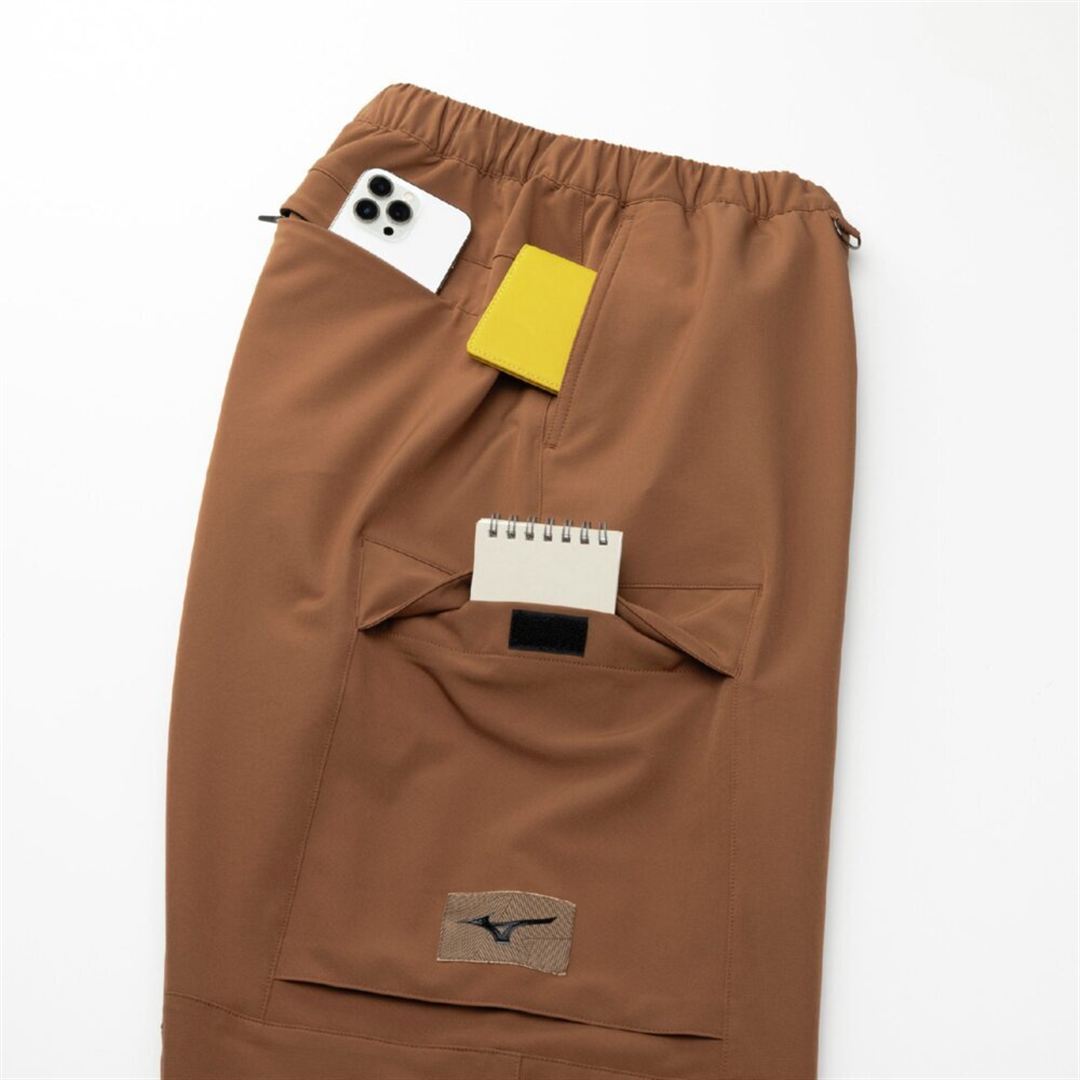 ルーズフィットロングパンツ ブラウン XL