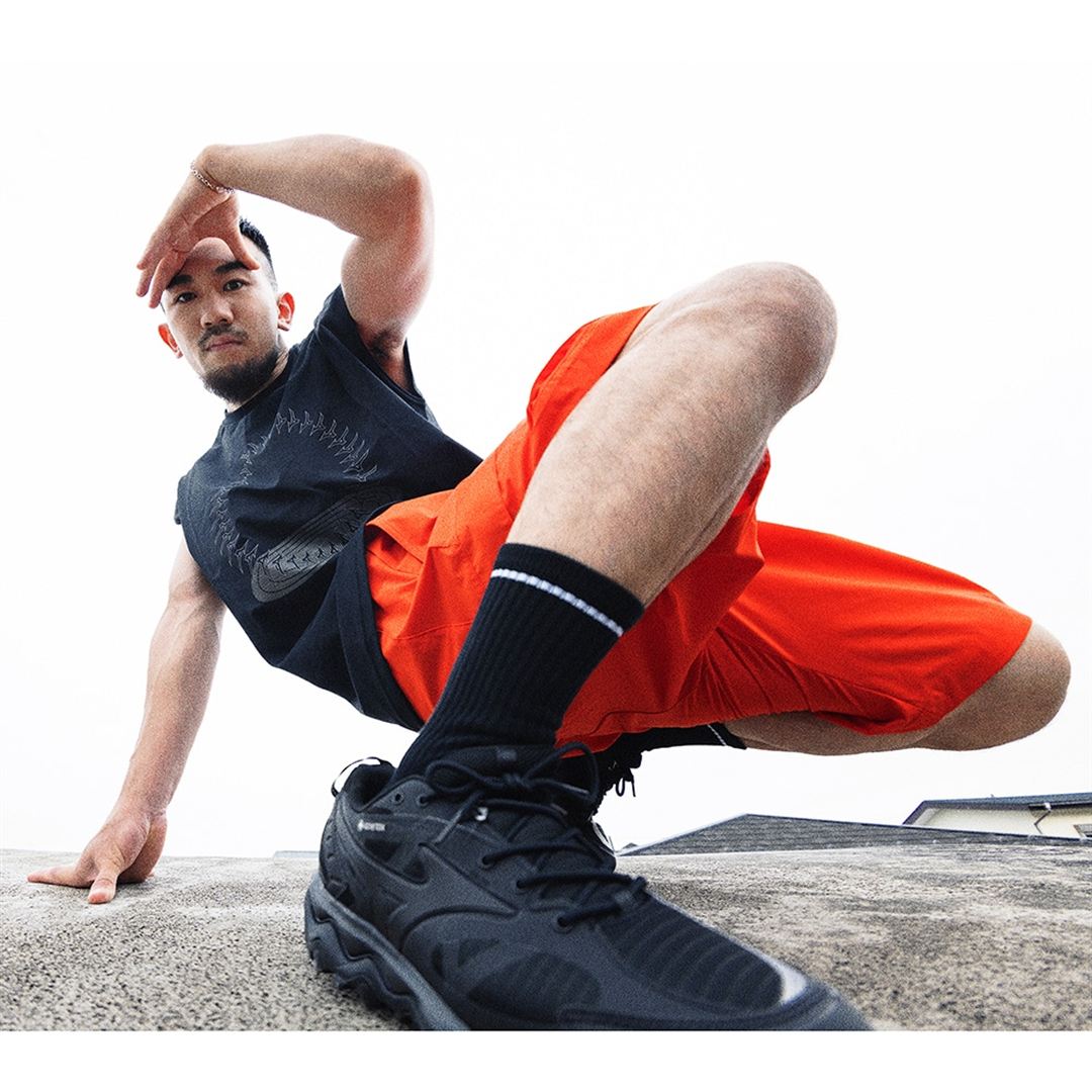 ルーズフィットストレッチハーフパンツ チェリー XS