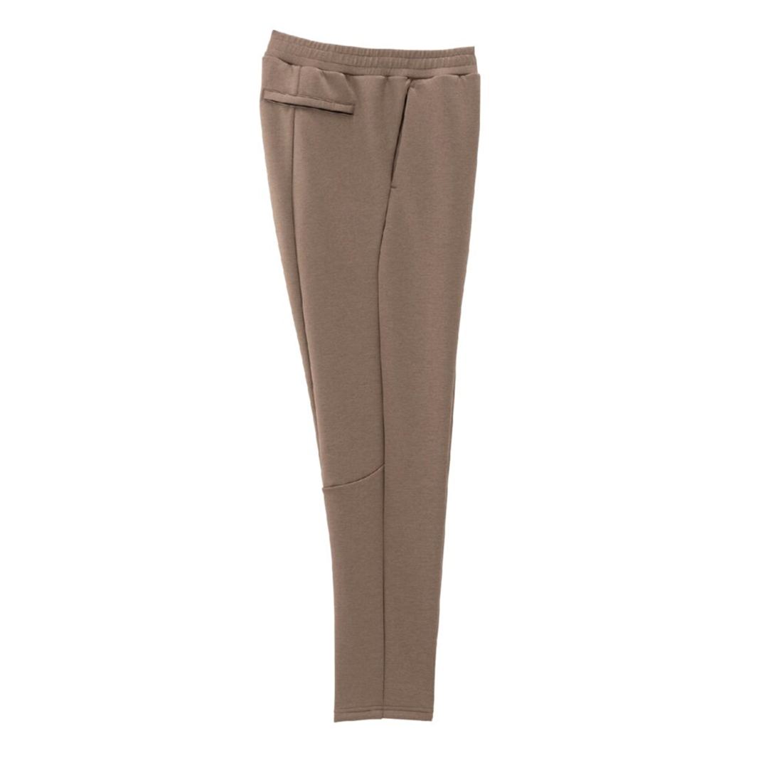 ストレッチスウェットスリムパンツ キャメル杢 XS