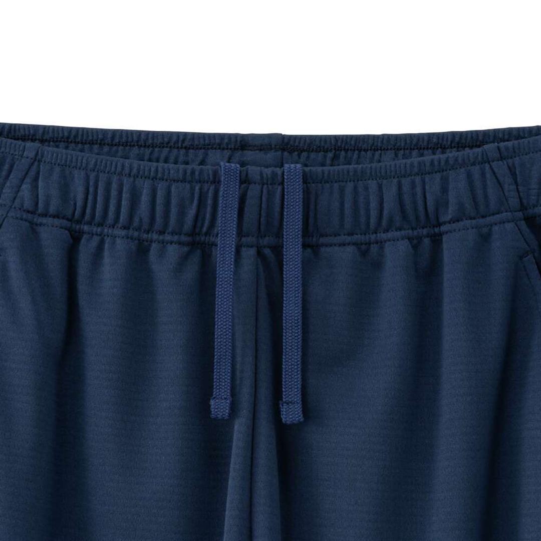 ナビドライニットハーフパンツ ドレスネイビー×シルバー S