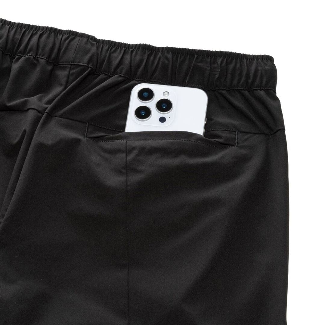 ストレッチウーブンハーフパンツ ブラック XL