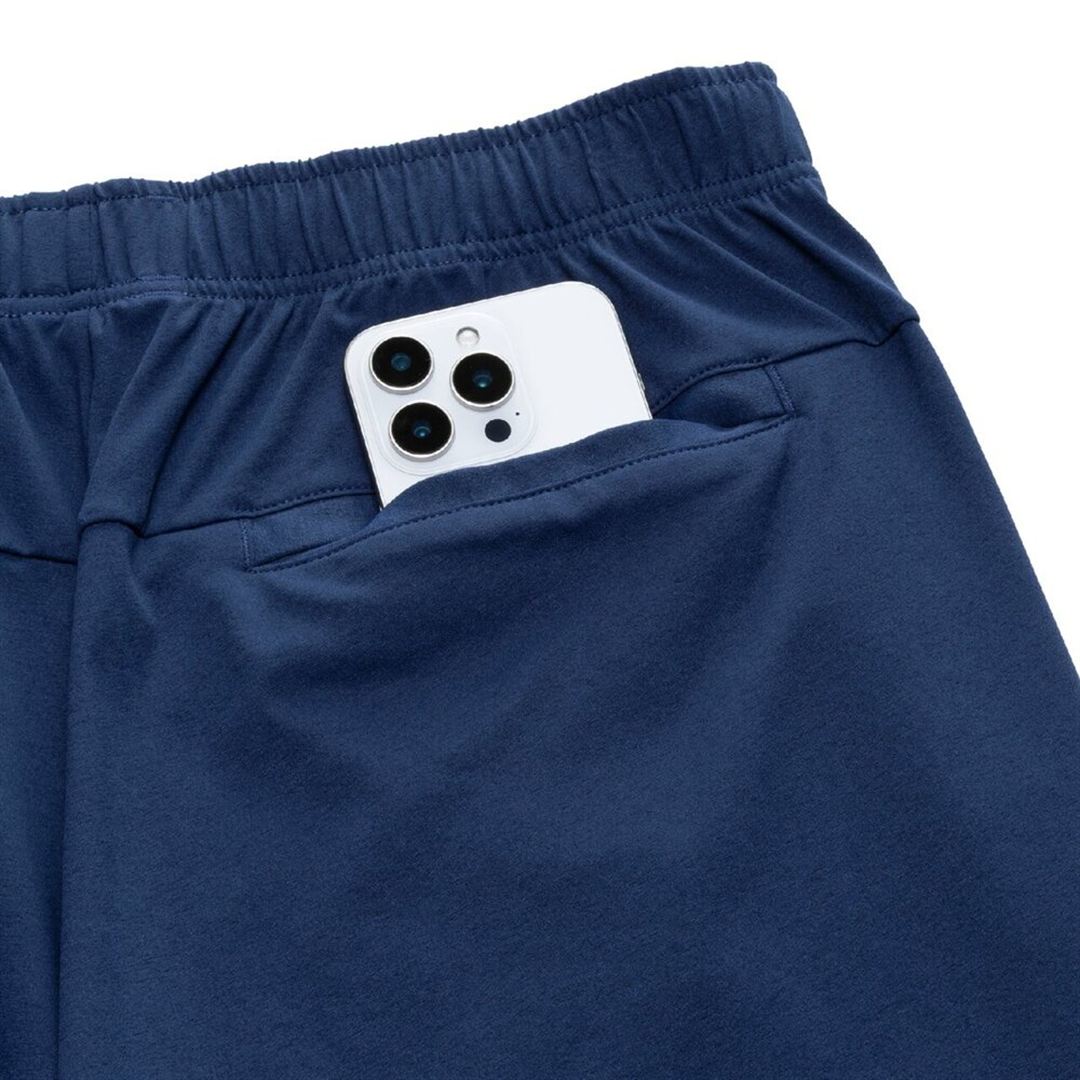 ストレッチソフトドライハーフパンツ エステートブルー XL