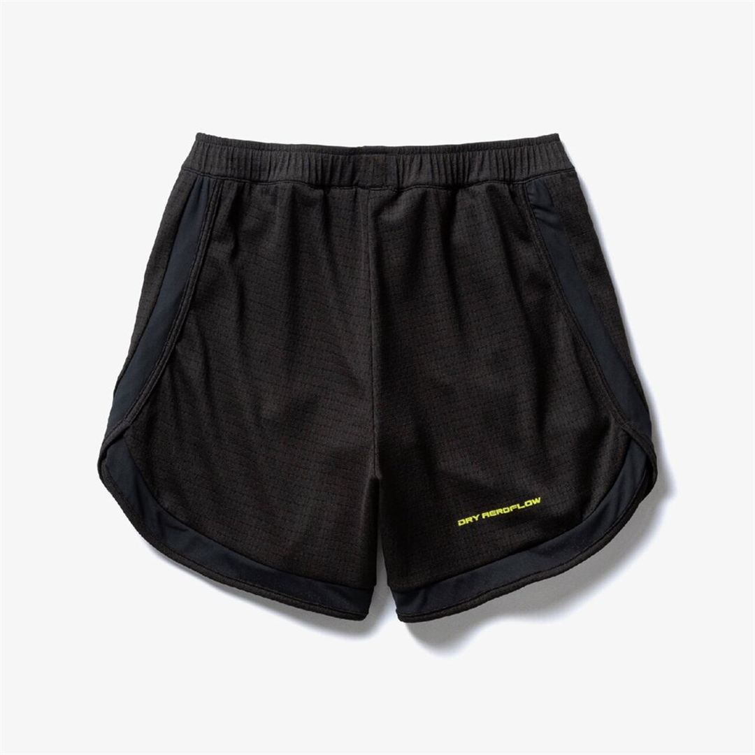 【汗処理／通気】ドライエアロフロージャカードショートパンツ ブラック XL