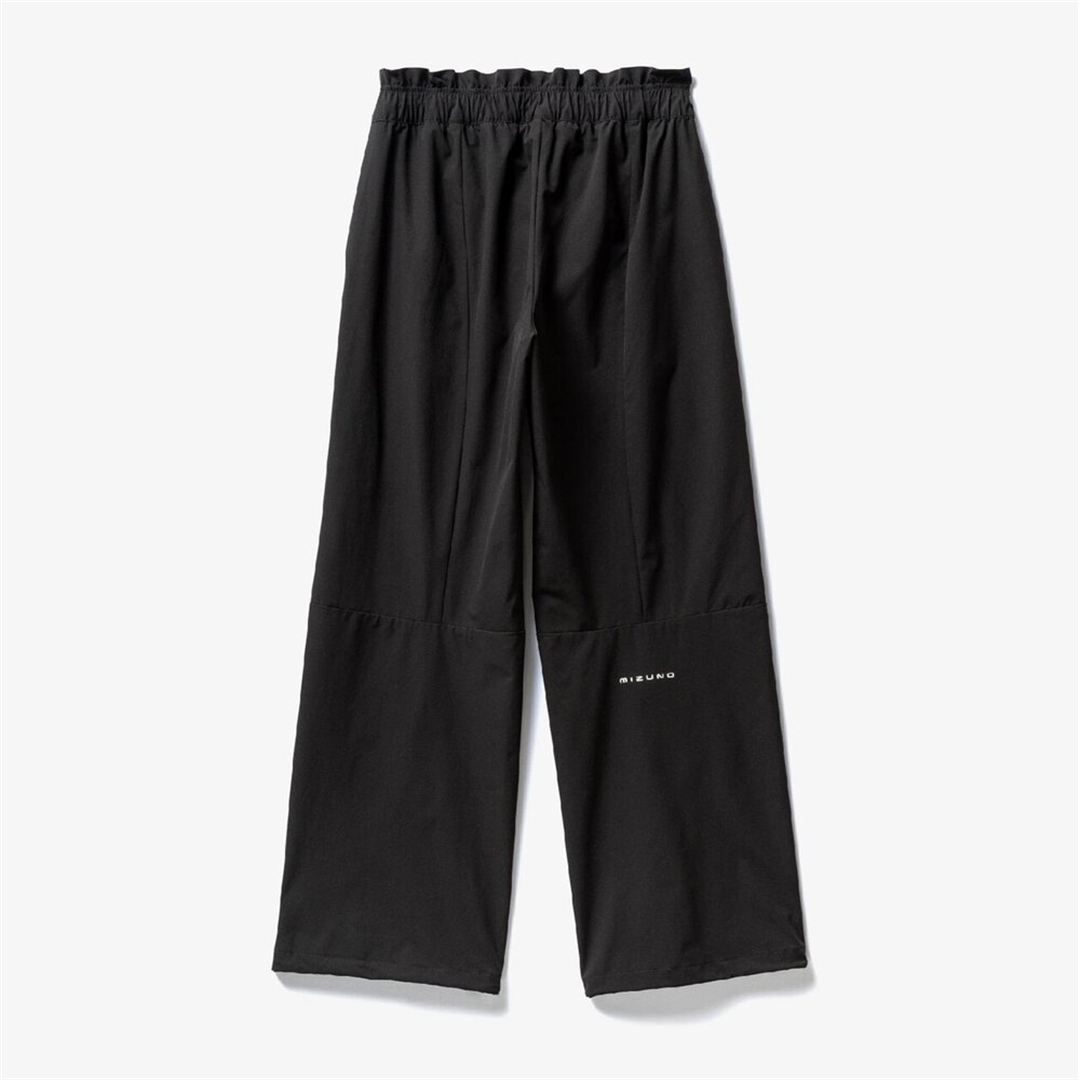 ストレッチウーブンワイドパンツ ブラック XL