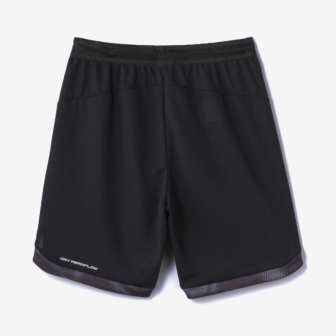 【汗処理／通気】ドライエアロフローハーフパンツ ブラック XL