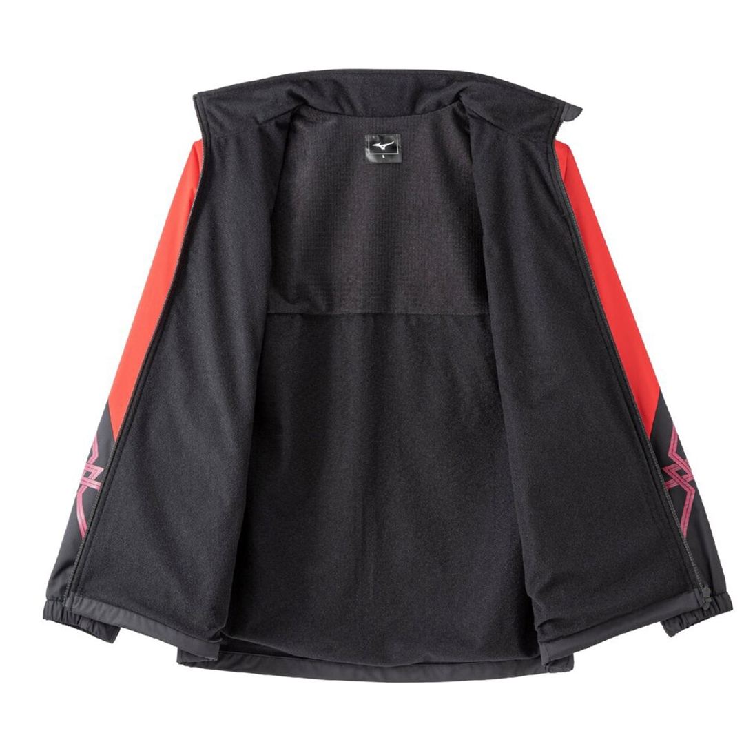 【吸湿発熱】MCライン ブレスサーモウォーマージャケット ブラック×チャイニーズレッド 2XL